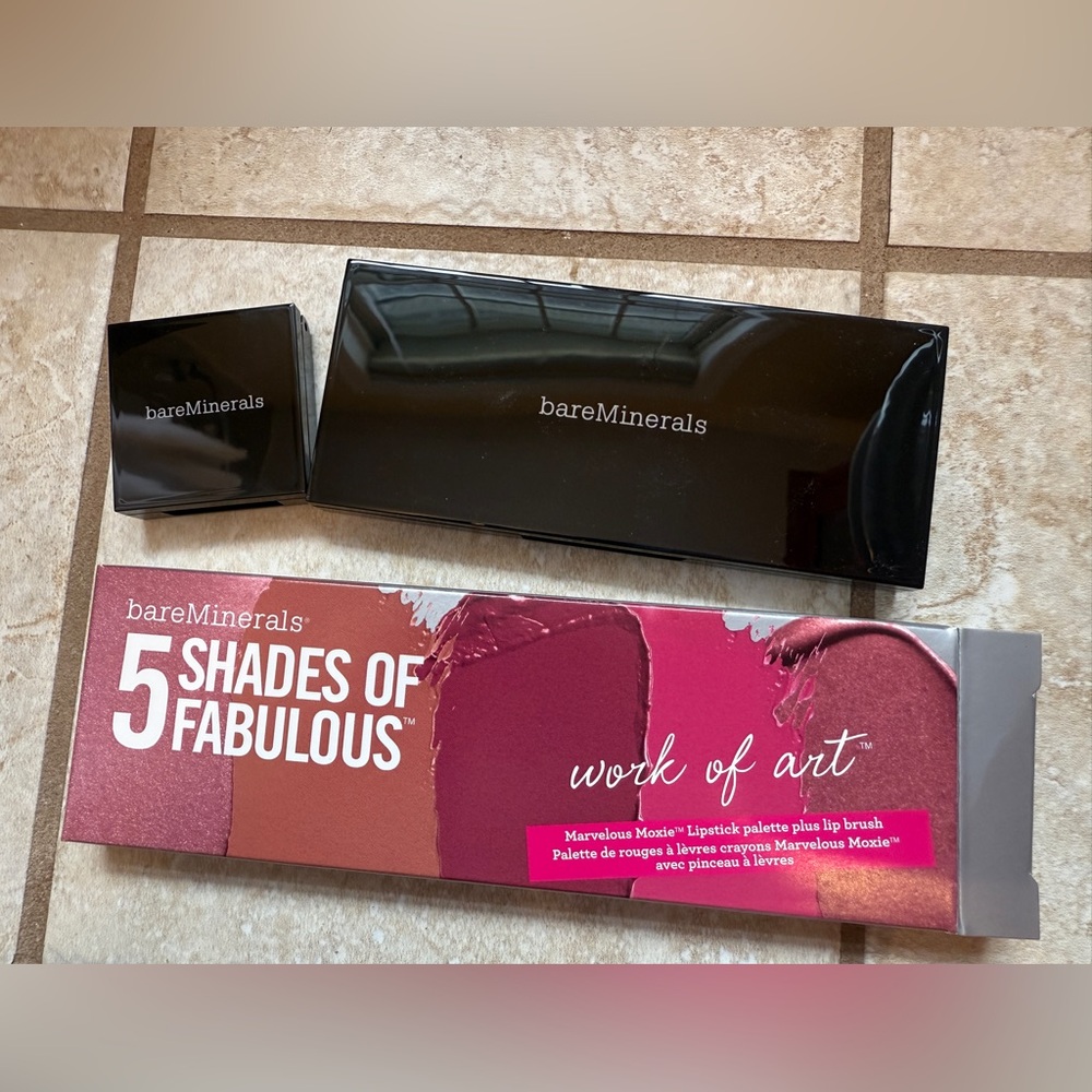 bareMinerals 5 Shades of Fabulous Lipstick Palette - Work of Art, BNIB
